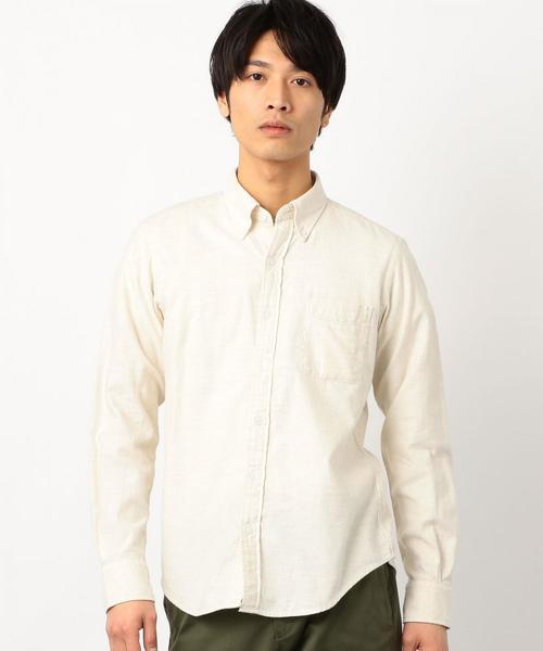 green label relaxing(グリーンレーベルリラクシング)の「SC 30/- ビエラ ボタンダウンシャツ ◆(シャツ/ブラウス・メンズ・ネイビー/ライトブルー/ホワイト/オリーブ・X-LARGE/SMALL/MEDIUM/XX-LARGE/LARGE/X-SMALL)」の1枚目の写真