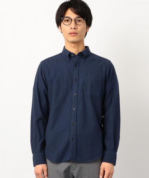 green label relaxing(グリーンレーベルリラクシング)の「SC 30/- ビエラ ボタンダウンシャツ ◆(シャツ/ブラウス・メンズ・ネイビー/ライトブルー/ホワイト/オリーブ・X-LARGE/SMALL/MEDIUM/XX-LARGE/LARGE/X-SMALL)」の18枚目の写真