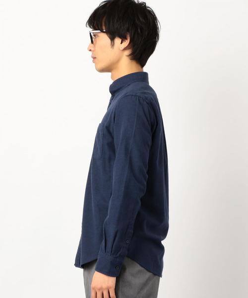 green label relaxing(グリーンレーベルリラクシング)の「SC 30/- ビエラ ボタンダウンシャツ ◆(シャツ/ブラウス・メンズ・ネイビー/ライトブルー/ホワイト/オリーブ・X-LARGE/SMALL/MEDIUM/XX-LARGE/LARGE/X-SMALL)」の19枚目の写真