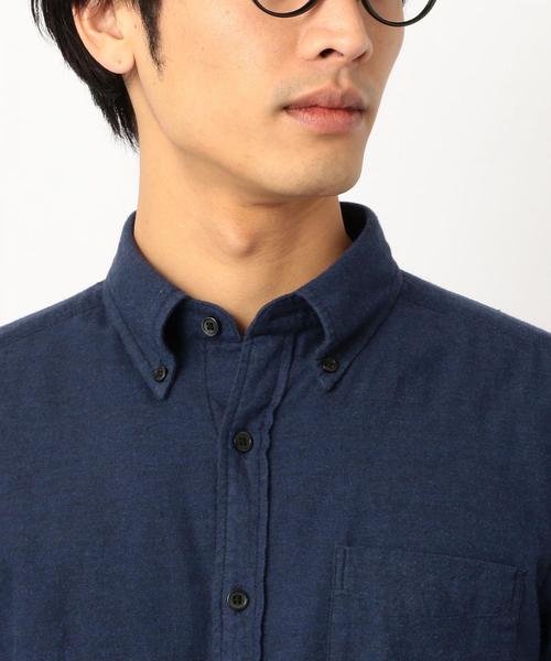 green label relaxing(グリーンレーベルリラクシング)の「SC 30/- ビエラ ボタンダウンシャツ ◆(シャツ/ブラウス・メンズ・ネイビー/ライトブルー/ホワイト/オリーブ・X-LARGE/SMALL/MEDIUM/XX-LARGE/LARGE/X-SMALL)」の11枚目の写真