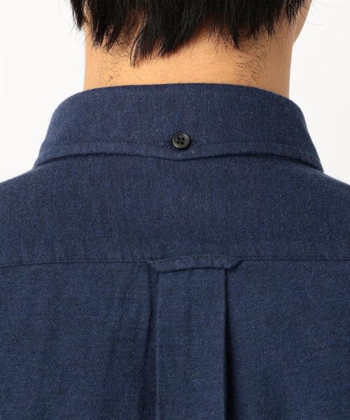 green label relaxing(グリーンレーベルリラクシング)の「SC 30/- ビエラ ボタンダウンシャツ ◆(シャツ/ブラウス・メンズ・ネイビー/ライトブルー/ホワイト/オリーブ・X-LARGE/SMALL/MEDIUM/XX-LARGE/LARGE/X-SMALL)」の16枚目の写真