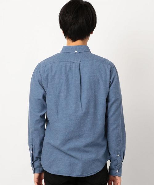 green label relaxing(グリーンレーベルリラクシング)の「SC 30/- ビエラ ボタンダウンシャツ ◆(シャツ/ブラウス・メンズ・ネイビー/ライトブルー/ホワイト/オリーブ・X-LARGE/SMALL/MEDIUM/XX-LARGE/LARGE/X-SMALL)」の9枚目の写真