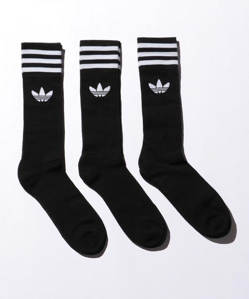 adidas Originals（アディダスオリジナルス）の「＜adidas Originals＞ SOLID CREW SOCKS/ソックス（ソックス/靴下・メンズ・ホワイト/ブラック・27-29cm）」の2枚目の写真