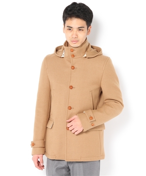 SHIPS（シップス）の「SC: メルトン スタンドカラー/フード コート