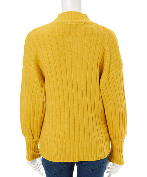 fifth（フィフス）の「ハイネックリブデザインニット（ニット/セーター・レディース・ホワイト/ブラック/ベージュ/ブラウン/イエロー/テラコッタ・MEDIUM）」の8枚目の写真