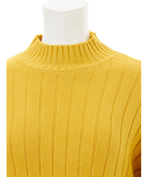 fifth（フィフス）の「ハイネックリブデザインニット（ニット/セーター・レディース・ホワイト/ブラック/ベージュ/ブラウン/イエロー/テラコッタ・MEDIUM）」の9枚目の写真