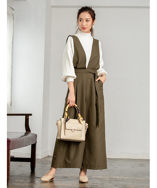 fifth（フィフス）の「ハイネックリブデザインニット（ニット/セーター・レディース・ホワイト/ブラック/ベージュ/ブラウン/イエロー/テラコッタ・MEDIUM）」の12枚目の写真