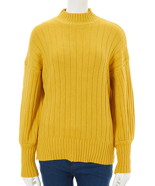 fifth（フィフス）の「ハイネックリブデザインニット（ニット/セーター・レディース・ホワイト/ブラック/ベージュ/ブラウン/イエロー/テラコッタ・MEDIUM）」の7枚目の写真