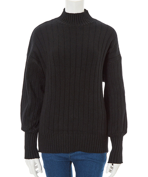 fifth（フィフス）の「ハイネックリブデザインニット（ニット/セーター・レディース・ホワイト/ブラック/ベージュ/ブラウン/イエロー/テラコッタ・MEDIUM）」の19枚目の写真