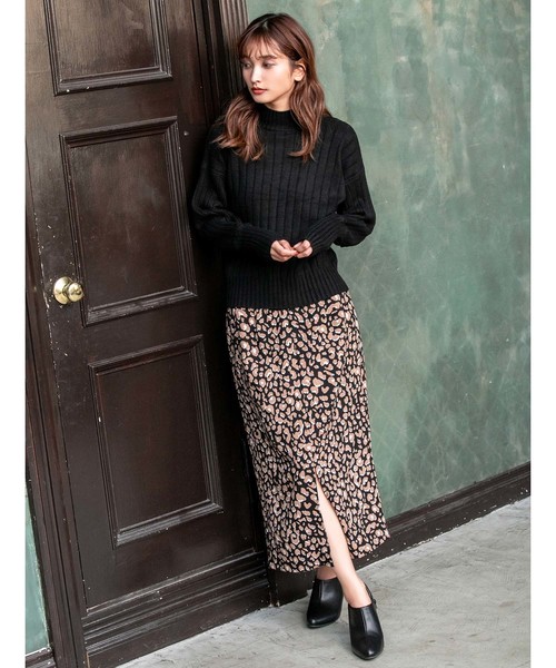 fifth（フィフス）の「ハイネックリブデザインニット（ニット/セーター・レディース・ホワイト/ブラック/ベージュ/ブラウン/イエロー/テラコッタ・MEDIUM）」の20枚目の写真