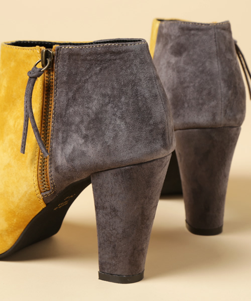 And A（アンドエー）の「バイカラーブーティ（ブーティ・レディース・ネイビー/マスタード/ブラック・23.0cm/24.0cm）」の11枚目の写真