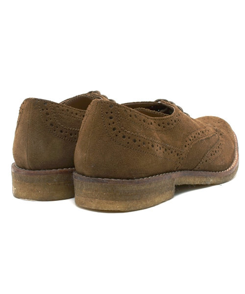 coen（コーエン）の「スエードメダリオンプレーントゥシューズ（ドレスシューズ・メンズ・ダークブラウン/ネイビー/ベージュ・SMALL/MEDIUM/LARGE/X-LARGE）」の6枚目の写真