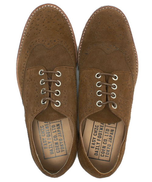coen（コーエン）の「スエードメダリオンプレーントゥシューズ（ドレスシューズ・メンズ・ダークブラウン/ネイビー/ベージュ・SMALL/MEDIUM/LARGE/X-LARGE）」の11枚目の写真