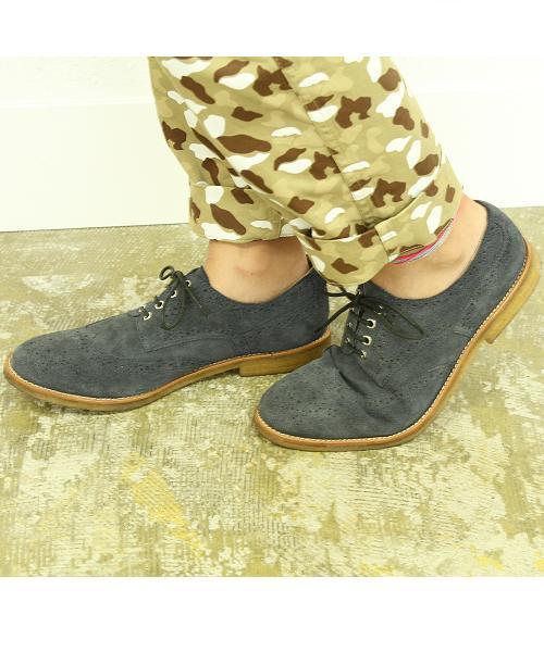 coen（コーエン）の「スエードメダリオンプレーントゥシューズ（ドレスシューズ・メンズ・ダークブラウン/ネイビー/ベージュ・SMALL/MEDIUM/LARGE/X-LARGE）」の12枚目の写真