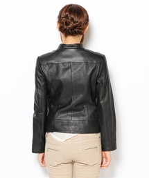 極美品 L 23区 ラムレザー ライダース ジャケット ダークブラウン 44 本革 レザージャケット ライダースジャケット 革ジャン メンズ