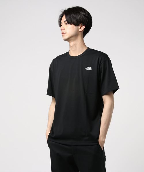 THE NORTH FACE(ザノースフェイス)の「S/S National Flag Square Logo Tee(Tシャツ/カットソー)」|ブラック