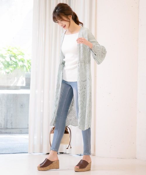 KOBE LETTUCE(コウベレタス)の「厚底コルク風ウェッジソールサボサンダル(サンダル・レディース・ホワイト/ブラック/ゴールド/ベージュ系その他/ゴールド系その他/ブラウン・LL/S/M/L)」の19枚目の写真