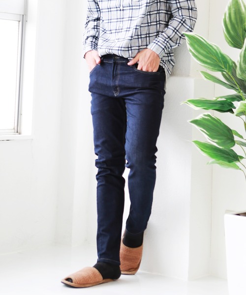 OUTDOOR PRODUCTS(アウトドアプロダクツ)の「OUTDOOR ストレッチデニムスキニーパンツ(デニムパンツ・メンズ・ライトブルー/ネイビー/インディゴブルー/ブルー系その他・85/88/91/76/79/82)」の3枚目の写真