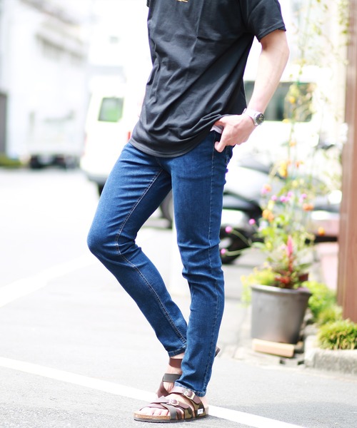 OUTDOOR PRODUCTS(アウトドアプロダクツ)の「OUTDOOR ストレッチデニムスキニーパンツ(デニムパンツ・メンズ・ライトブルー/ネイビー/インディゴブルー/ブルー系その他・85/88/91/76/79/82)」の9枚目の写真