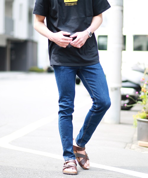 OUTDOOR PRODUCTS(アウトドアプロダクツ)の「OUTDOOR ストレッチデニムスキニーパンツ(デニムパンツ・メンズ・ライトブルー/ネイビー/インディゴブルー/ブルー系その他・85/88/91/76/79/82)」の10枚目の写真