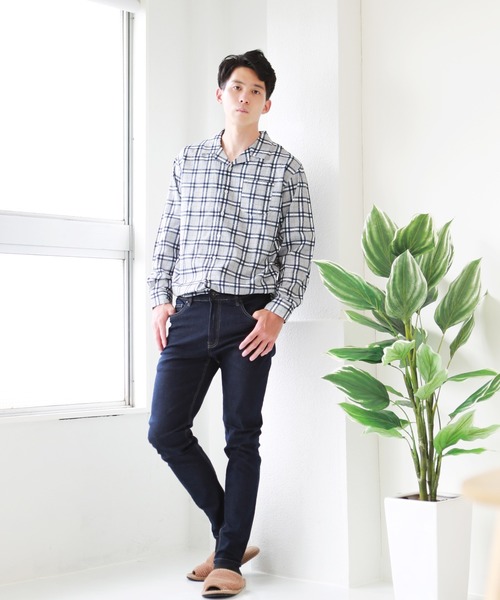 OUTDOOR PRODUCTS(アウトドアプロダクツ)の「OUTDOOR ストレッチデニムスキニーパンツ(デニムパンツ・メンズ・ライトブルー/ネイビー/インディゴブルー/ブルー系その他・85/88/91/76/79/82)」の12枚目の写真