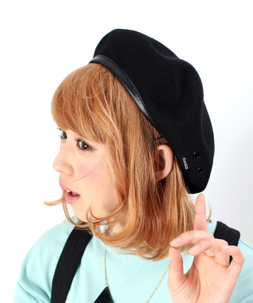 KANGOL（カンゴール）の「WEGO/KANGOL TROPICMONTRY（ハンチング/ベレー帽・メンズ・ブラック/ライトグレー/レッド・MEDIUM/LARGE）」の2枚目の写真