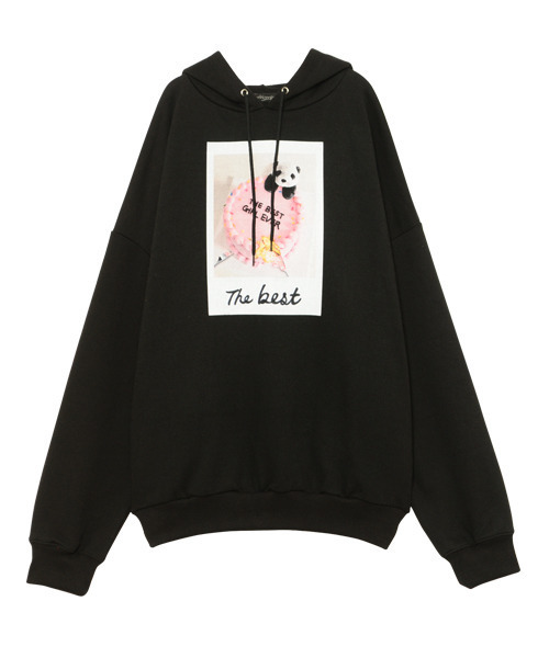 Candy Stripper（キャンディストリッパー）の「THE BEST HOODIE（パーカー・レディース・ブラック/レッド/イエロー・2）」の2枚目の写真