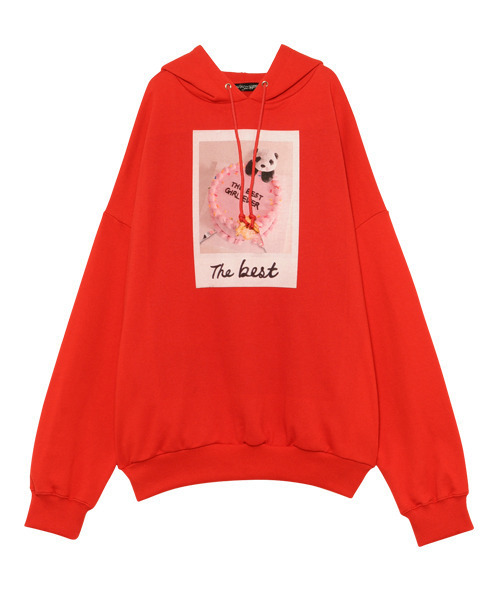 Candy Stripper（キャンディストリッパー）の「THE BEST HOODIE（パーカー・レディース・ブラック/レッド/イエロー・2）」の10枚目の写真