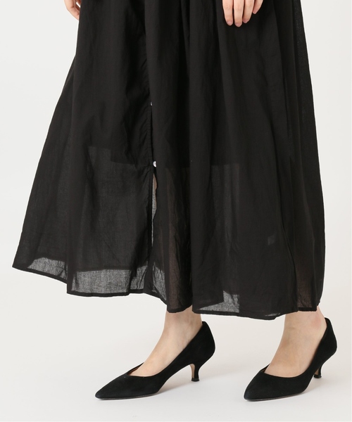 SLOBE IENA（スローブイエナ）の「コットンボイルギャザーワンピース◆（ワンピース・レディース・ブラック/ブラウン/グリーン/イエロー・FREE）」の19枚目の写真