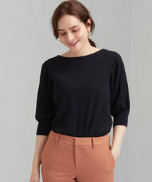 green label relaxing | [手洗い可能] CS プリーツライク スリーブ ニット(ニット/セーター)