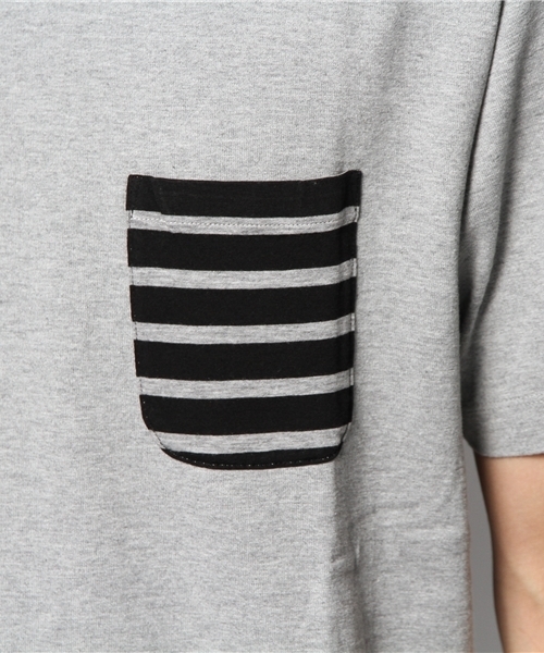 BEAMS（ビームス）の「○BEAMS / リブポケットクルー S/S TEE（Tシャツ/カットソー・メンズ・ホワイト/ネイビー/ライトグレー・LARGE/SMALL/X-LARGE/MEDIUM）」の8枚目の写真