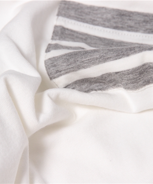 BEAMS（ビームス）の「○BEAMS / リブポケットクルー S/S TEE（Tシャツ/カットソー・メンズ・ホワイト/ネイビー/ライトグレー・LARGE/SMALL/X-LARGE/MEDIUM）」の15枚目の写真