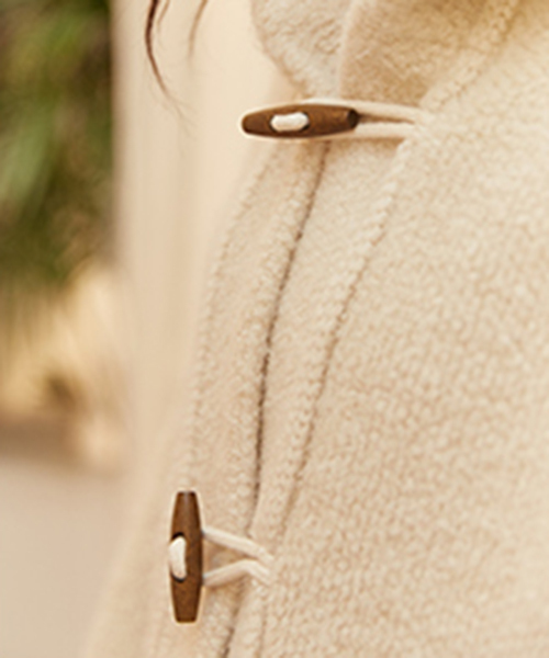 ほぼ未使用✨45R ツイルKNIT PEACOAT ミドルコート　ダブル　ニット ほぼ未使用✨45R ツイルKNIT PEACOAT ミドルコート ダブル