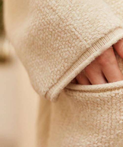 Knit Mix】ボアダッフル ニットコート（ダッフルコート）｜Knit Mix