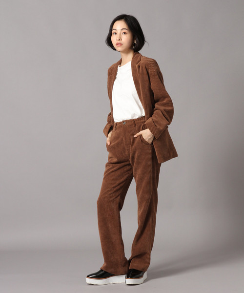 LOWRYS FARM（ローリーズファーム）の「カルコーデュロイSET UPパンツ 843556（その他パンツ・レディース・ブラウン/アイボリー/ボルドー・MEDIUM/LARGE）」の8枚目の写真