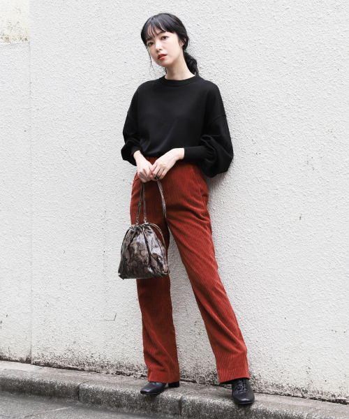 LOWRYS FARM（ローリーズファーム）の「カルコーデュロイSET UPパンツ 843556（その他パンツ・レディース・ブラウン/アイボリー/ボルドー・MEDIUM/LARGE）」の14枚目の写真