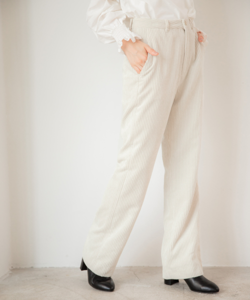 LOWRYS FARM（ローリーズファーム）の「カルコーデュロイSET UPパンツ 843556（その他パンツ・レディース・ブラウン/アイボリー/ボルドー・MEDIUM/LARGE）」の15枚目の写真