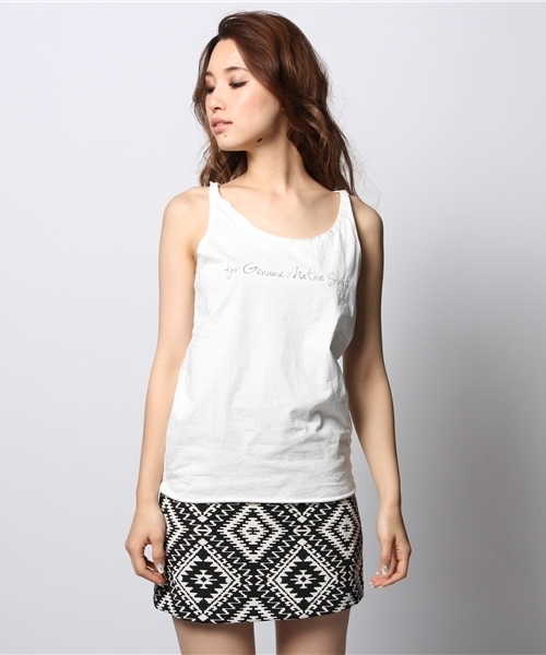 goa（ゴア）の「ニュートラルバックドリームキャッチャー タンクトップ（Tシャツ/カットソー・レディース・オフホワイト/A・FREE）」の3枚目の写真