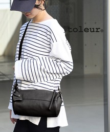 【toleur】カウレザー ロールショルダー/11881