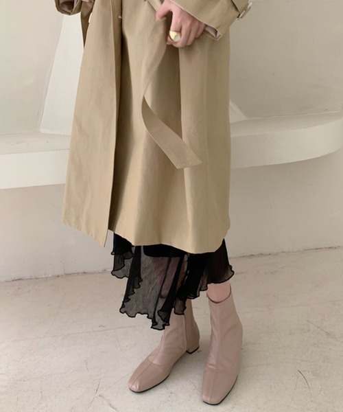 chuclla（チュクラ）の「【chuclla】【新色追加】スクエアトゥ ストレッチ アンクルブーツ chw876（ブーツ・レディース・ブラック/アイボリー/タン/ベージュ/ブラウン・38/39/35/36/37）」の7枚目の写真