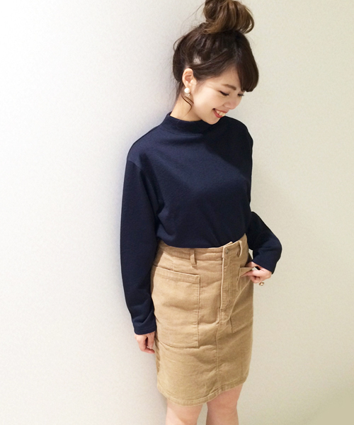 Kastane（カスタネ）の「【Kastane】BIGポケットスカート（スカート・レディース・ブラウン/ベージュ/ネイビー/レッド・LARGE/X-SMALL/SMALL/MEDIUM）」の14枚目の写真