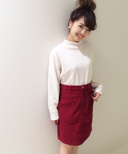 Kastane（カスタネ）の「【Kastane】BIGポケットスカート（スカート・レディース・ブラウン/ベージュ/ネイビー/レッド・LARGE/X-SMALL/SMALL/MEDIUM）」の15枚目の写真