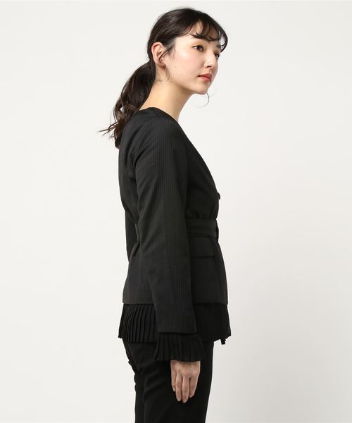 axes femme（アクシーズファム）の「２ＷＡＹジャケット（ブルゾン・レディース・ダークブラウン/ブラック・MEDIUM）」の3枚目の写真
