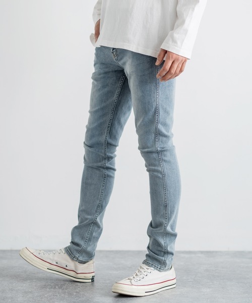 BIG SMITH(ビッグスミス)の「ライクラ混 スーパーストレッチデニム(デニムパンツ・メンズ・ブラック/ネイビー/サックスブルー/ブルー・LL/S/M/L)」の4枚目の写真