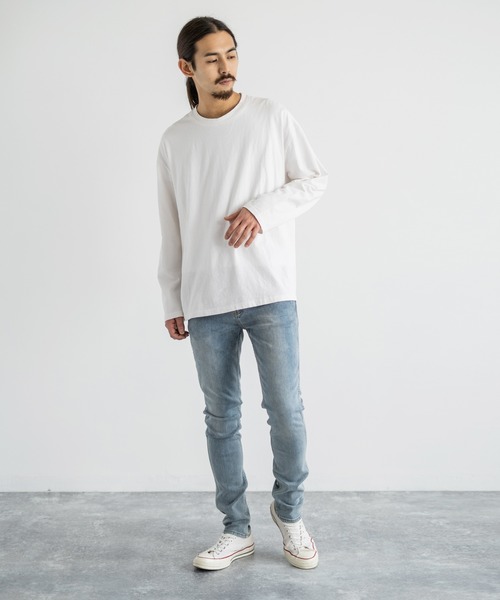 BIG SMITH(ビッグスミス)の「ライクラ混 スーパーストレッチデニム(デニムパンツ・メンズ・ブラック/ネイビー/サックスブルー/ブルー・LL/S/M/L)」の19枚目の写真