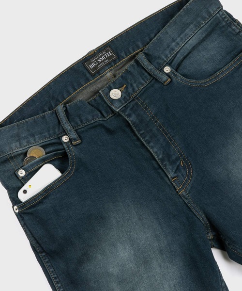 BIG SMITH(ビッグスミス)の「ライクラ混 スーパーストレッチデニム(デニムパンツ・メンズ・ブラック/ネイビー/サックスブルー/ブルー・LL/S/M/L)」の22枚目の写真