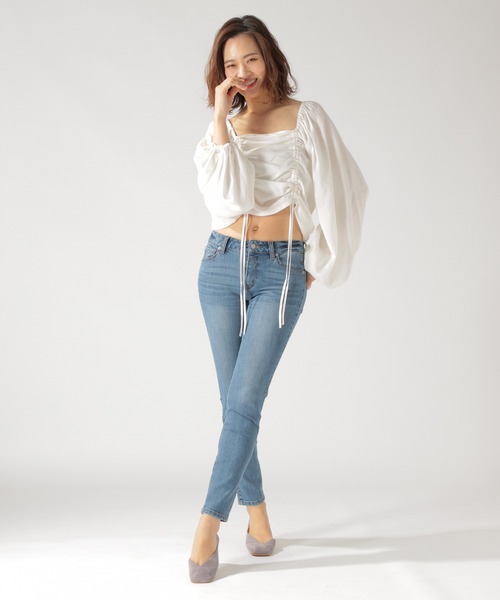 BAYFLOW（ベイフロー）の「【野沢和香×BAYFLOW】コラボギャザーブラウス（シャツ/ブラウス・レディース・ピンク/ナチュラル/ホワイト/ブラック/ライトグリーン・MEDIUM/SMALL）」の22枚目の写真