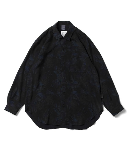 APPLEBUM（アップルバム）の「Over-Dye L/S Aloha Shirt（シャツ/ブラウス・メンズ・ブラック・MEDIUM/LARGE/X-LARGE）」の6枚目の写真