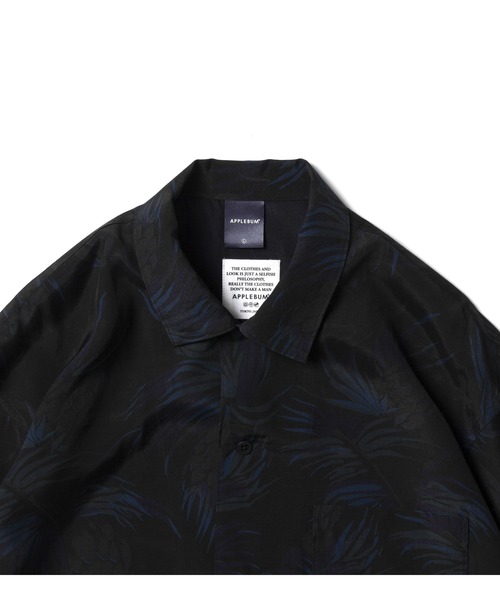 APPLEBUM（アップルバム）の「Over-Dye L/S Aloha Shirt（シャツ/ブラウス・メンズ・ブラック・MEDIUM/LARGE/X-LARGE）」の4枚目の写真