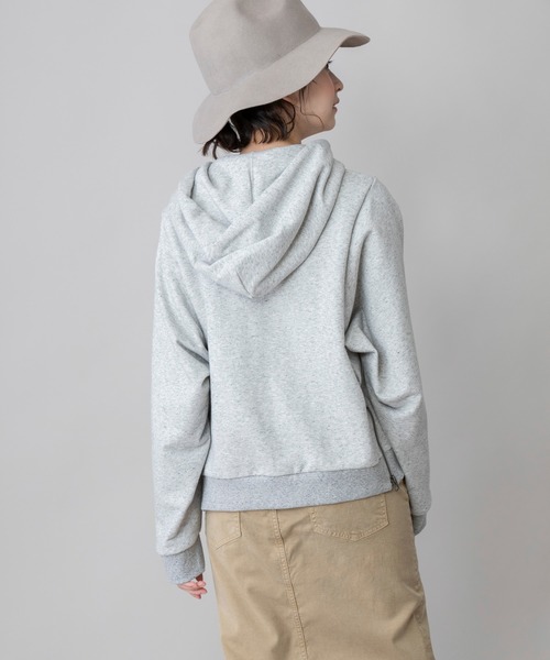 Munich（ミューニック）の「コットンフレンチテリー　プルオーバーフーディー（パーカー・レディース・ブラック/グレー/ピンク/アイボリー・FREE）」の13枚目の写真